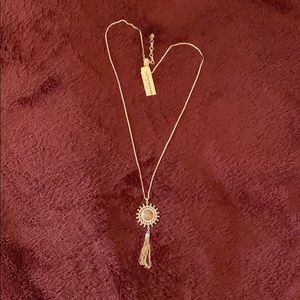 🆕LUCKY BRAND Necklace Silver Semi Precious Stone